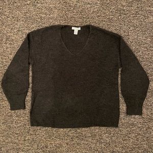 Oversized charcoal grey sweater